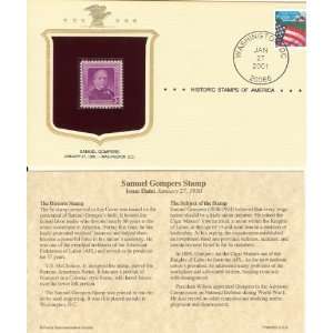 Historic Stamps of America Samuel Gompers Stamp Issue Date January 27 