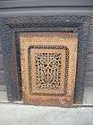 Cast Iron Floral Design Fire Front w/ summer cover (#F90)