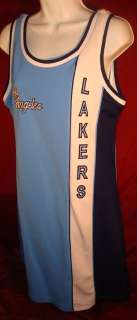 Los Angeles Lakers Blue Dress Jersey Misses XL Sewn  
