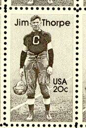 US 20¢ JIM THORPE FOOTBALL Mint sheet of 50  