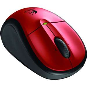 Logitech M305 Mouse   Optical Wireless   Red Radio Frequency   Usb 