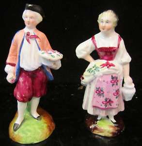 Porcelain Victorian Doll figurine German French peasa  