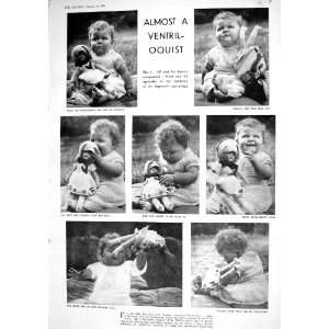  1930 LITTLE GIRL JILL WILLIAM DAVIS TOY DOLLS PHOTOGRAPH 
