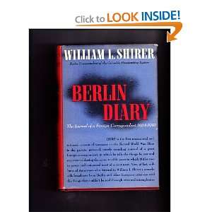  Berlin Diary William L. Shirer Books