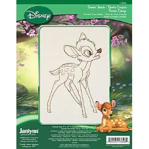  Bambi Sketch Counted Cross Stitch Kit   9X12 14 Count 