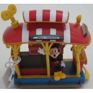 Disney Mickey and Minnie Jolly Trolley Toontown Toy   Disney Exclusive 