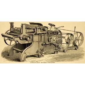 1879 Print Endless Bed Double Surfacer Machine Antique 
