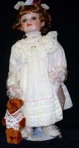 Amelia Porcelain Doll by Virginia Turner from Hamilton Collection 