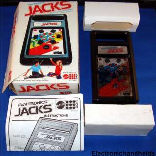 MATTEL ELECTRONIC FUNTRONICS JACKS HANDHELD GAME BOXED  