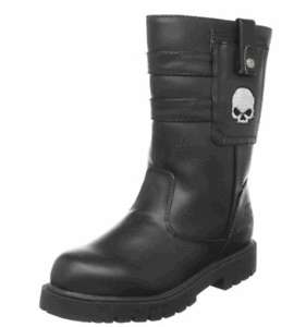 Harley Davidson Boys/Kids Jake Skull Zip Boots  