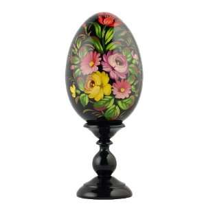 Russian Eggs, Russian Egg, Flowers Russian Easter Egg, Wooden Painted 