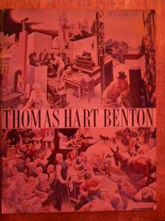 1962 THOMAS HART BENTON BOOK LIFE HISTORY ART MURALS  