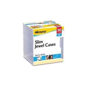  Memorex Slim CD Jewel Case   Clear Electronics