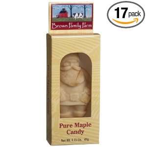 Brown Family Farm Pure Maple Candy, Santa, 1.75 Ounce Boxes (Pack of 