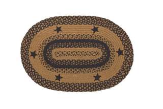 IHF Country Jute Braided Oval Area/Accent Rug for sale Applique Star 