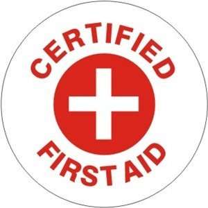  Helmet Marker   Certified First Aid   Vinyl Press On   2 