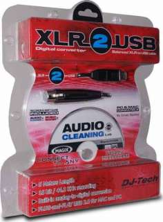 DJ Tech XLR2USB XLR To USB Cable With Recording Software  