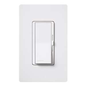  Lutron DVWCL 153PH WH Diva Dimmable CFL/LED Dimmer with 