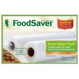  FoodSaver T010 00144 101 Vacuum Seal Storage Rolls, 5 Pack 