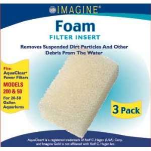 Imagine Gold Aquaclear 50 Foam Insert 3 Pack (200)