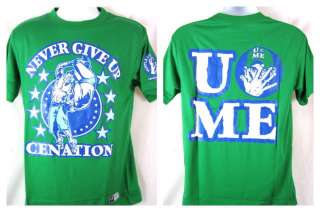JOHN CENA Green Cenation WWE T shirt NEW  