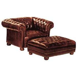 Chesterfield Designer Style Tufted Leather Furniture Collection 