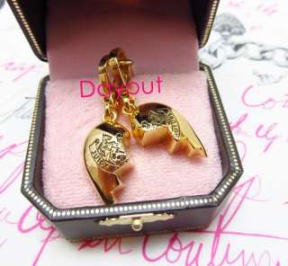 Juicy Couture 2 Pieces of Broken Heart Duo Gold Charm For Bracelet 