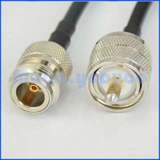   PL259 male plug to N female jack jumper pigtail cable LMR195  