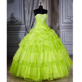 This stunning green Quinceanera dress by House of Wu is so pretty
