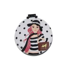   Mirror/Hairbrush Red Haired Shopping Girl in Black Hat 2.5 Beauty