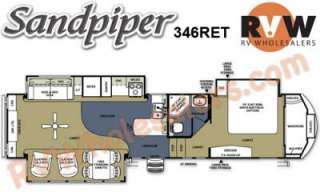 Click here to see the New 2012 Sandpiper 346RET Fifth Wheel Camper by 
