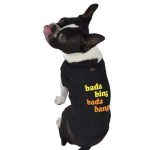   Dog Tank Top, Bada Bing Bada Bang, Black, Extra Small