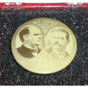  campaign pin back pinback badge political MCKINLEY 
