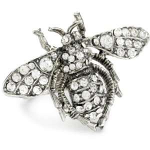 Clara Kasavina Swarovski Crystal Bee Ring, Size 10