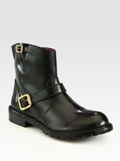 Marc by Marc Jacobs   Leather Motorcycle Ankle Boots