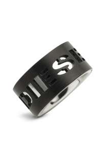 DIESEL® Stainless Steel Logo Ring  