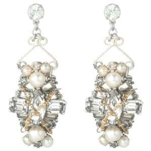  Glenda Earrings, crystal/silver plated Erickson Beamon Jewelry