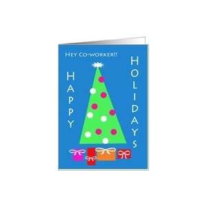  Happy Holidays Tree, Co Worker Card Health & Personal 