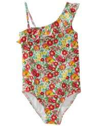 Lilly Pulitzer Girls Sandy One Shoulder One Piece Swimsuit