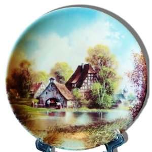 Washing Day by the River Collectors Plate by Helmut Glassl from the 