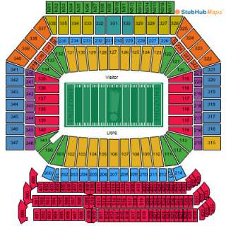 Ford Field Seat Map