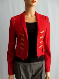 ABS Allen B Schwartz Red Marching Band Jacket 4 NWT  