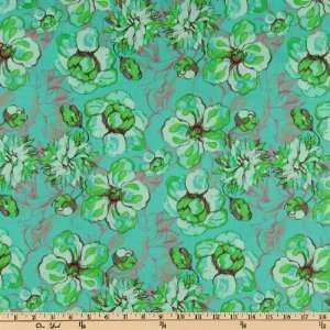  44 Wide Olivias Holiday Romance Garden Blue Fabric By 