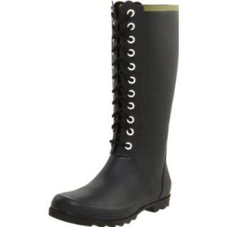 Chooka Womens Noir Lace Up Rain Boot   designer shoes, handbags 