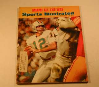1973 UNDEFEATED MIAMI DOLPHINS SUPER BOWL CHAMP Sports Illustrated 