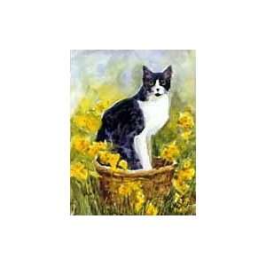  Black & White Cat Flag: Patio, Lawn & Garden