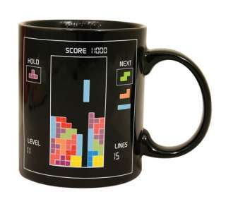 Tetris Heat Changing Mug   Retro Video Gamers Gifts  
