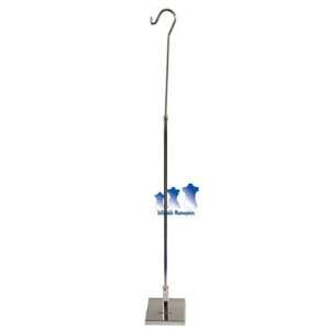  MS10ST   Mannequin Stand, Tall Chrome Adjustable Hook 