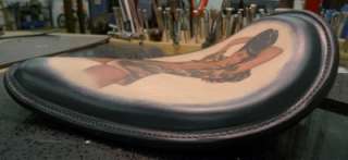 Tatto fit Frame of Harley Chopper Bobber Sportster Seat  