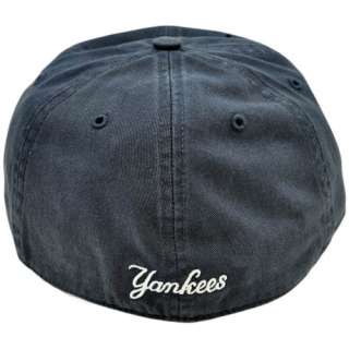 MLB New York Yankees Garment Washed Fitted Size Medium Navy Blue White 